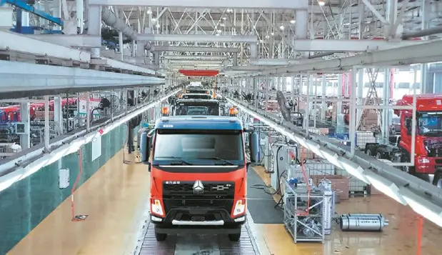 SINOTRUK commercial vehicle production line reference scene