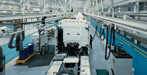 SINOTRUK HOWO truck production line reference scene